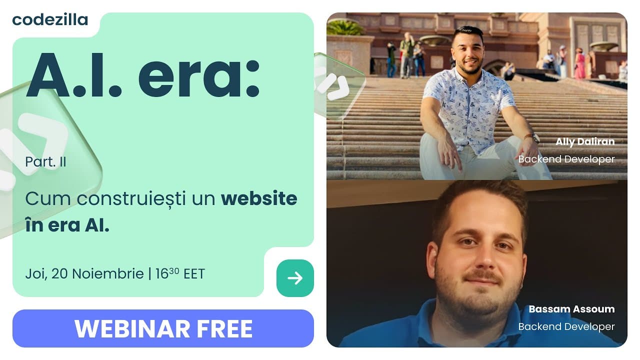 Webinar dezvoltare web